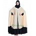 Two pieces designer Irani kaftan- Beige-Black Two pieces designer Irani kaftan- Beige-Black